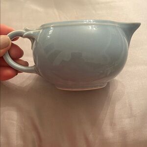 Luray Vintage Blue Ceramic Creamer